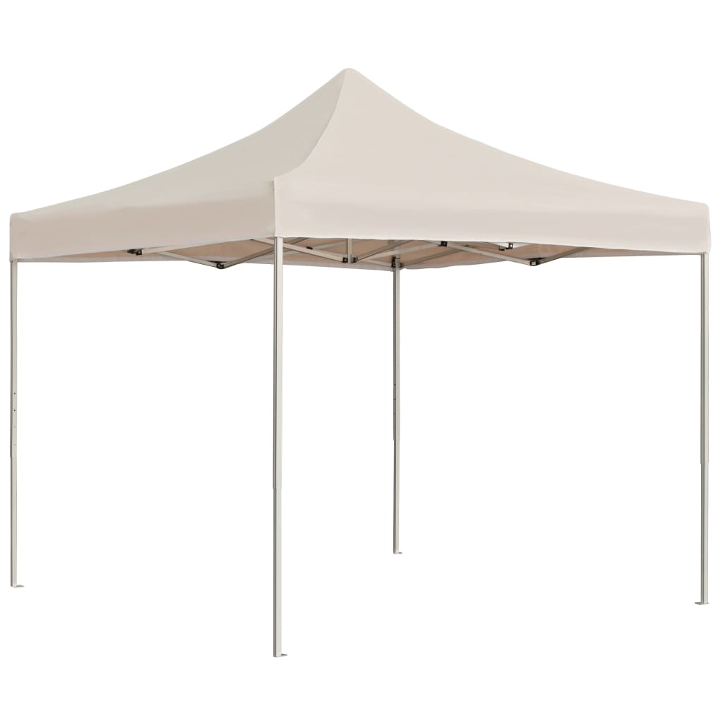 Vidaxx Partyzelt professionell faltbar 2x2 m Aluminium creme