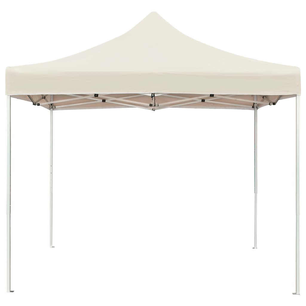 Vidaxx Partyzelt professionell faltbar 2x2 m Aluminium creme
