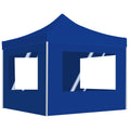 Vidaxx Partyzelt Faltbar mit Wänden 2x2 m Aluminium blau