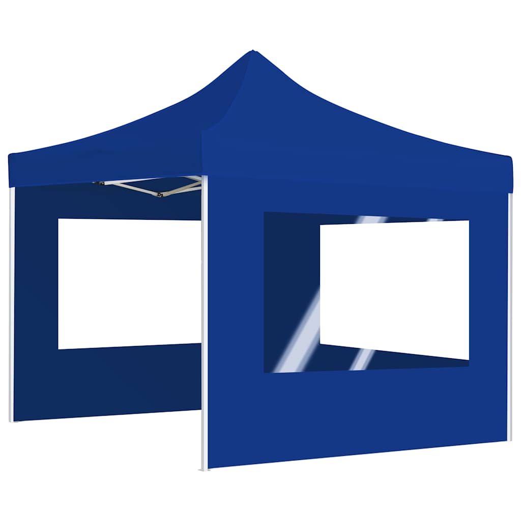 Vidaxl partytent inklapbaar met wanden 2x2 m aluminium blauw