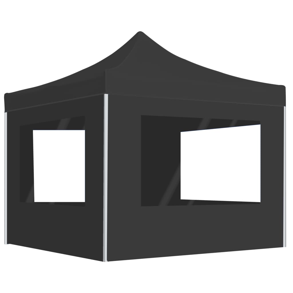 VidaXL Partyzelt mit Wänden 2x2 m Aluminium Anthrazit