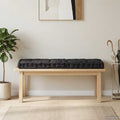 Vidaxl palletvloerkussen 120x40x7 cm katoen zwart