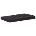 Vidaxx Palettenbodenküsse 120 x 80 x 10 cm Baumwollschwarz