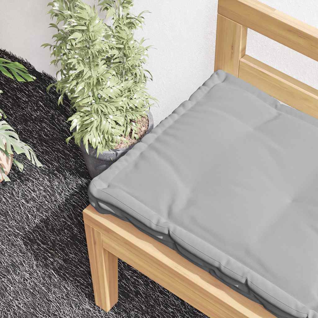 Vidaxl palletvloerkussen 120x40x7 cm katoen grijs