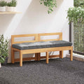 Vidaxl palletvloerkussen 120x40x7 cm katoen grijs