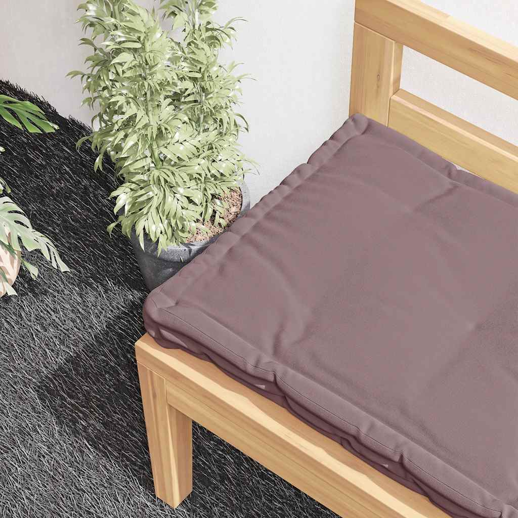 Vidaxl palletvloerkussen 120x40x7 cm katoen taupe