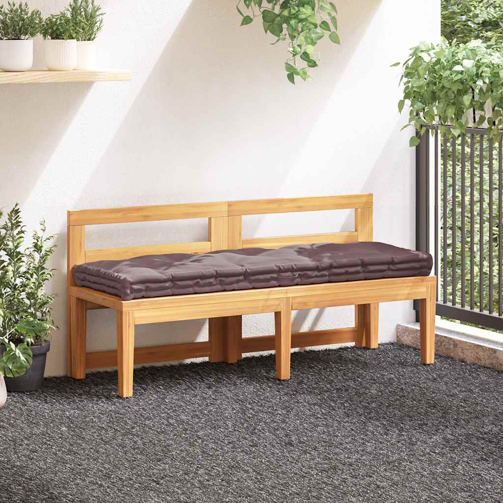 Vidaxl palletvloerkussen 120x40x7 cm katoen taupe