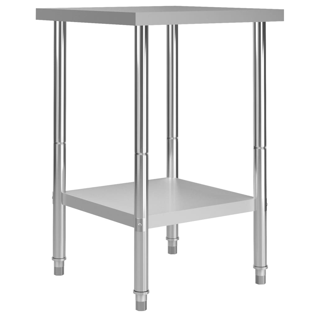 VidaXL Küchenarbeitsplatte 60x60x85 cm Edelstahl