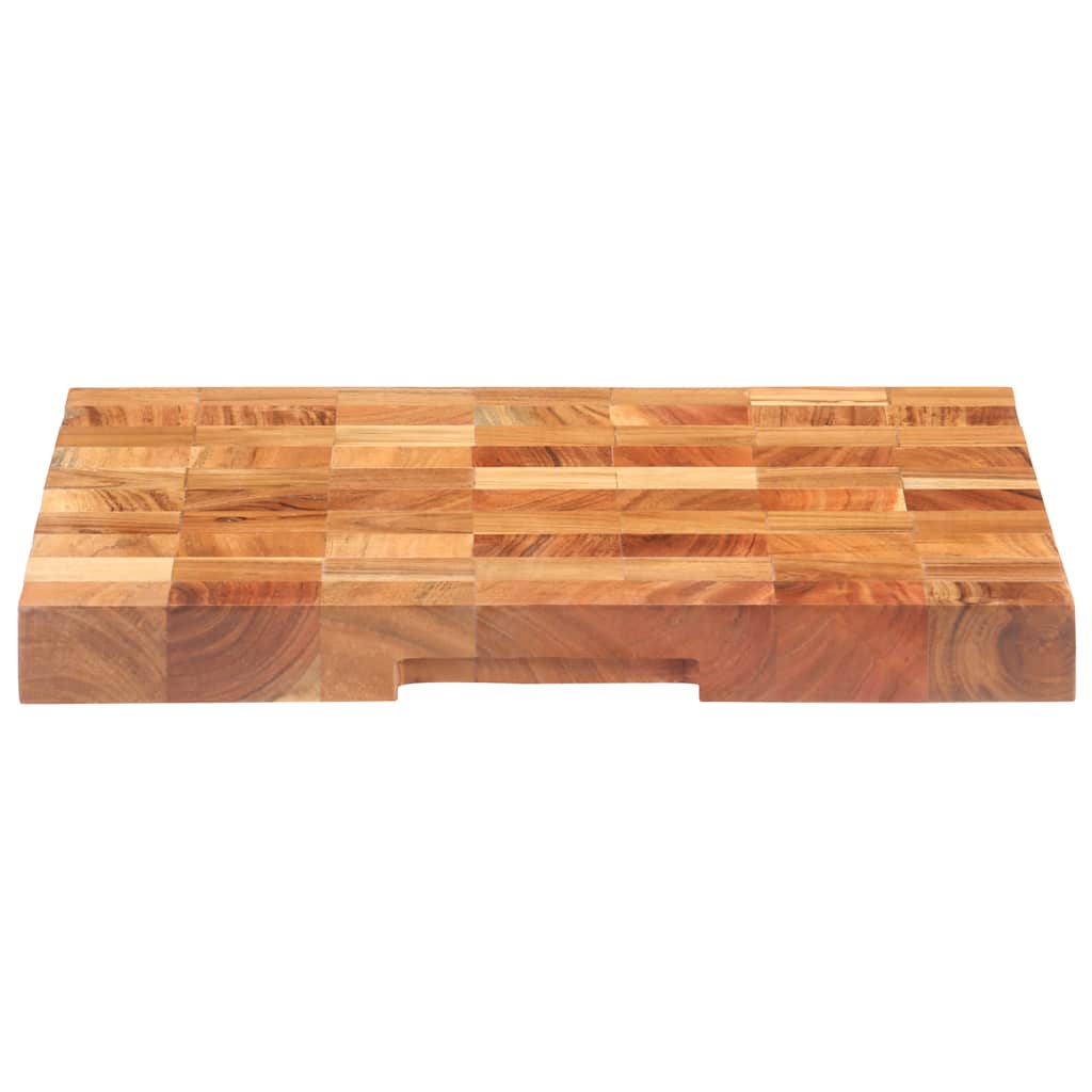 Vidaxl hakblok 50x34x3,8 cm massief acaciahout