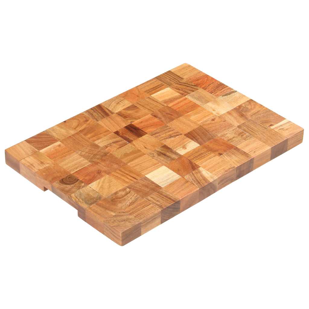 Vidaxl hakblok 50x34x3,8 cm massief acaciahout