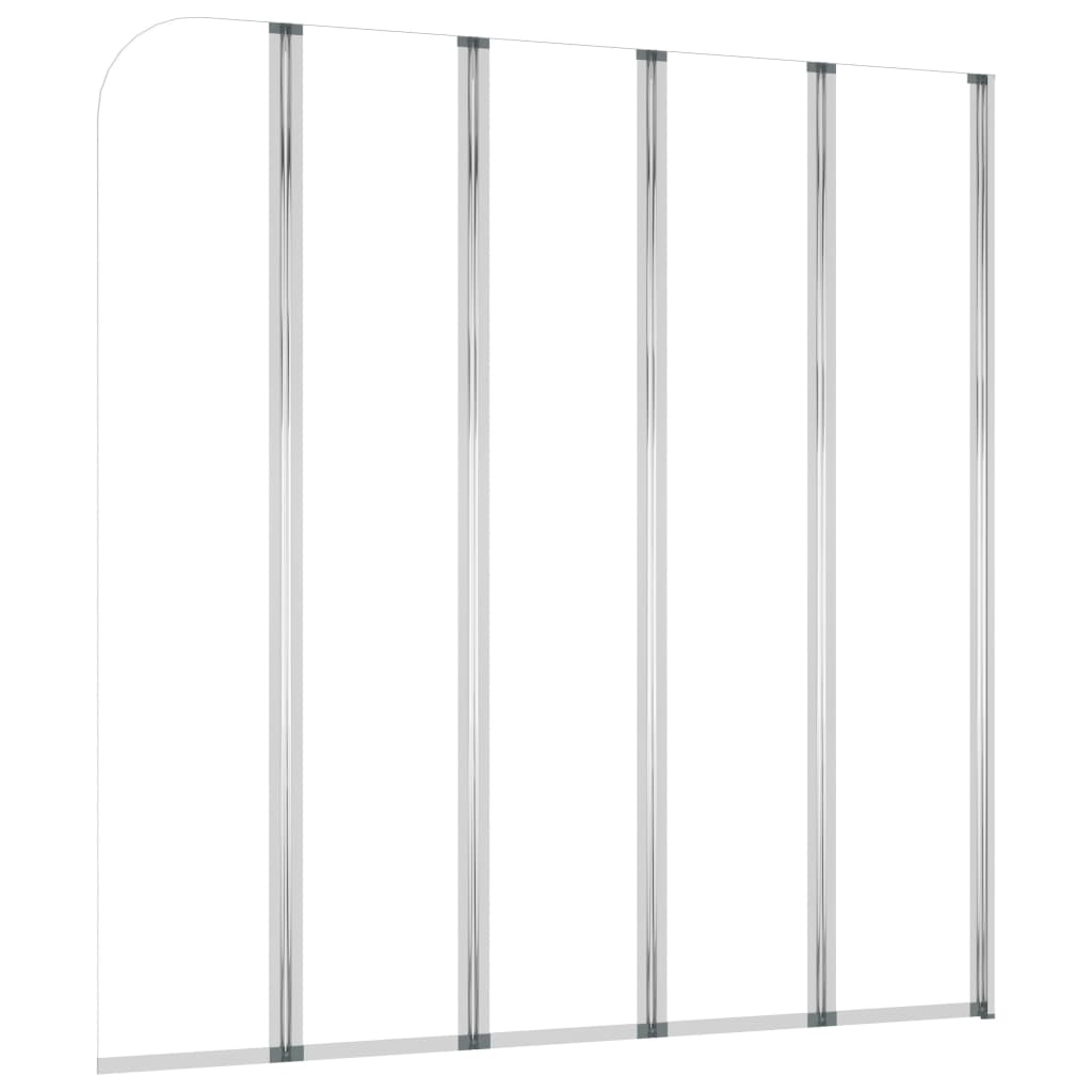 Vidaxx Badewannenwand 120x140 cm gehärtetes Glas transparent