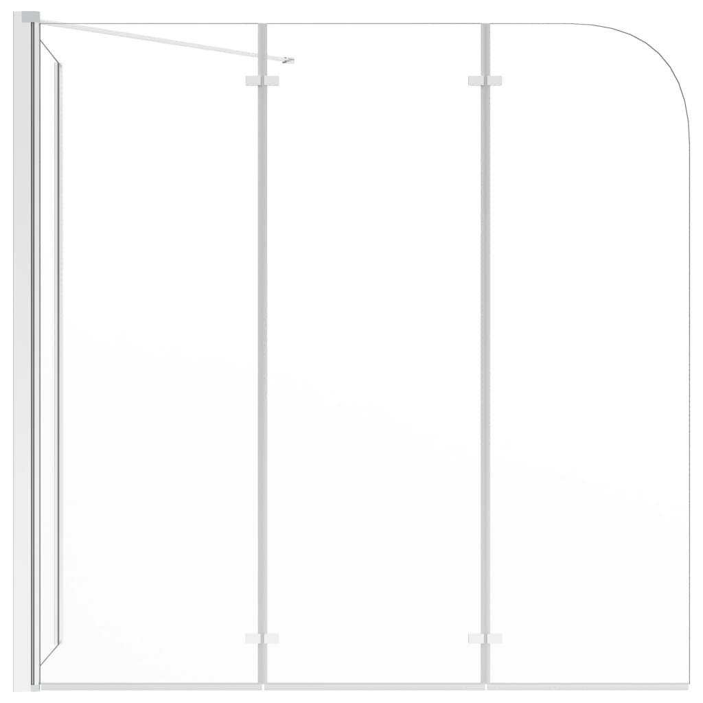 VidaXL Badewannenwand 120x69x130 cm gehärtetes Glas transparent