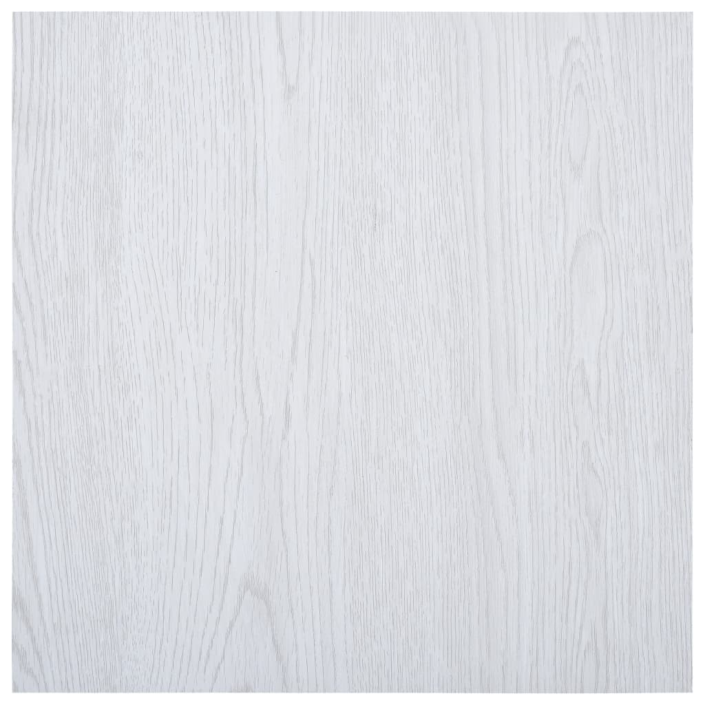 Vidaxl Dielen selbstklebend 5,11 m² PVC Weiß