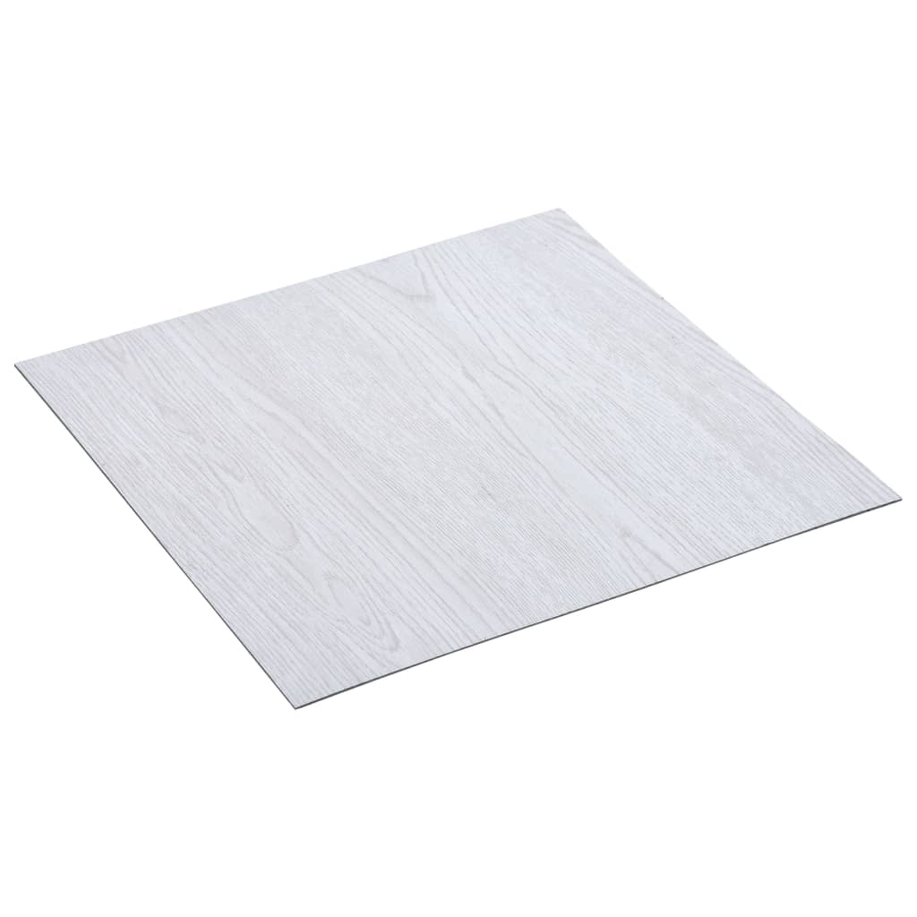 Vidaxl Dielen selbstklebend 5,11 m² PVC Weiß