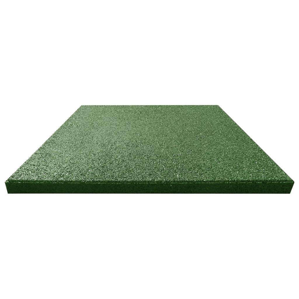VidaXL Valt Tiles 6 ST 50x50x3 cm Gummigrün