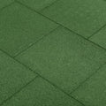 VidaXL Valt Tiles 6 ST 50x50x3 cm Gummigrün
