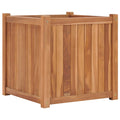 Vidaxl plantenbak verhoogd 50x50x50 cm massief teakhout