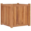 Vidaxl plantenbak verhoogd 50x50x50 cm massief teakhout