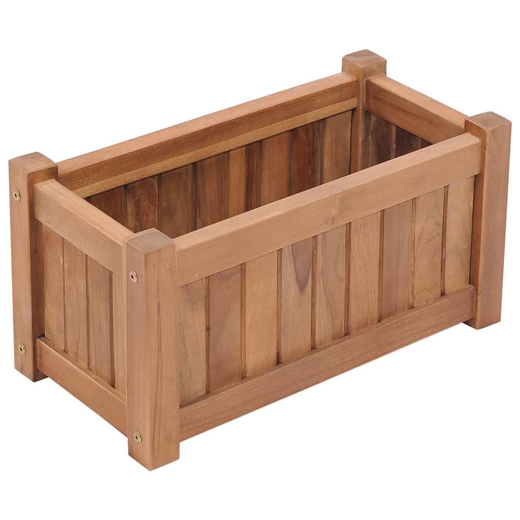 VIDAXL -Planzer erhöht 50 x 25 x 25 cm Festes Teakholzholz