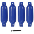 VidaXL Bootsfender, 4 Stück, 41 x 11,5 cm, PVC, Blau