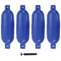 VidaXL Bootsfender, 4 Stück, 58,5 x 16,5 cm, PVC, Blau