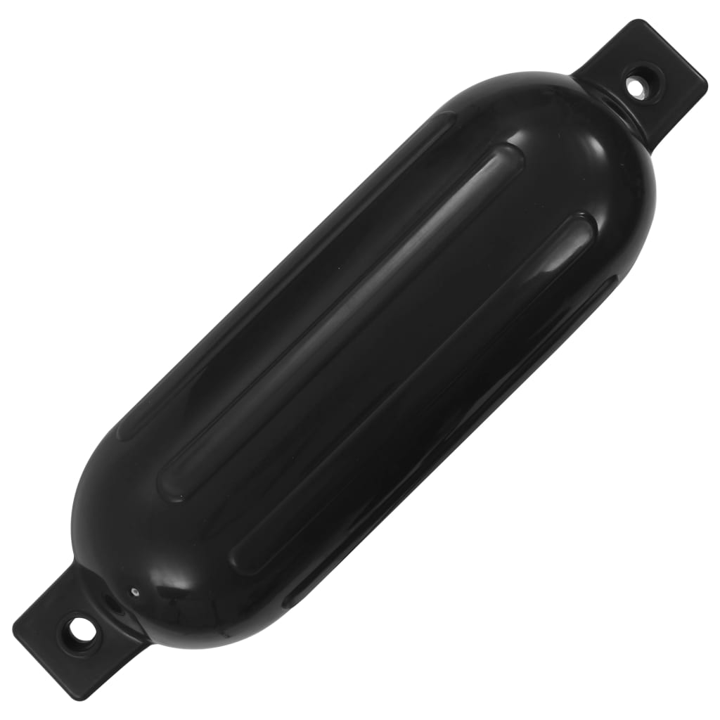 VidaXL Bootsfender, 4 Stück, 51 x 14 cm, PVC, Schwarz