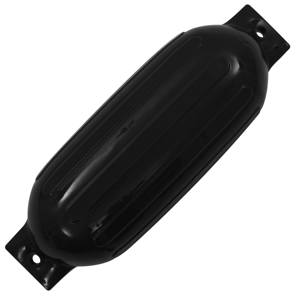 VidaXL Bootsfender, 2 Stück, 69 x 21,5 cm, PVC, Schwarz
