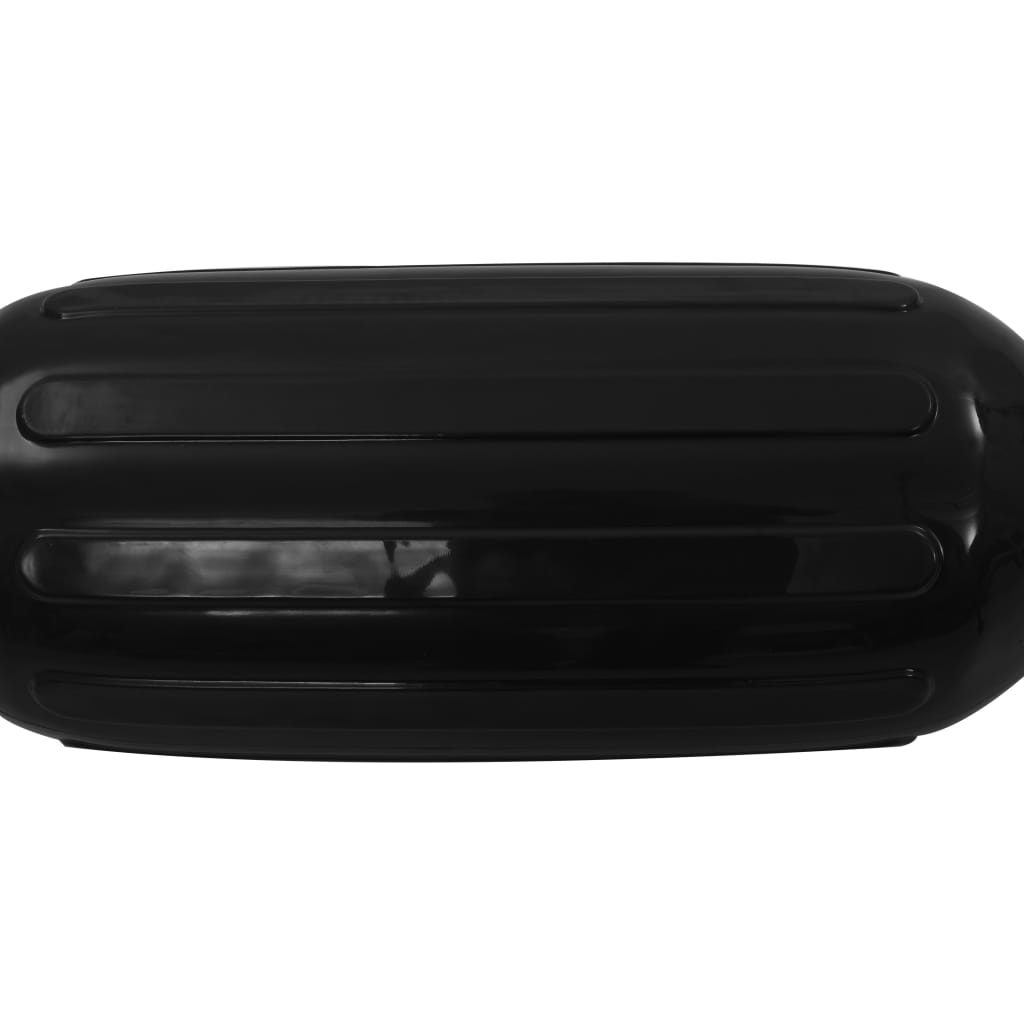 VidaXL Bootsfender, 2 Stück, 69 x 21,5 cm, PVC, Schwarz