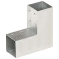 VidaXL Pfostenverbinder L-Form 71x71 mm verzinktes Metall