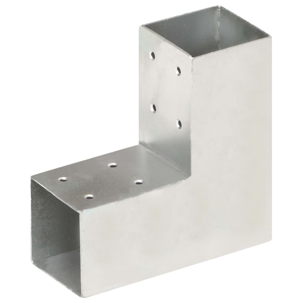 VidaXL Pfostenverbinder L-Form 71x71 mm verzinktes Metall