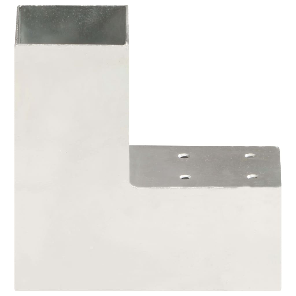 VidaXL Pfostenverbinder L-Form 71x71 mm verzinktes Metall