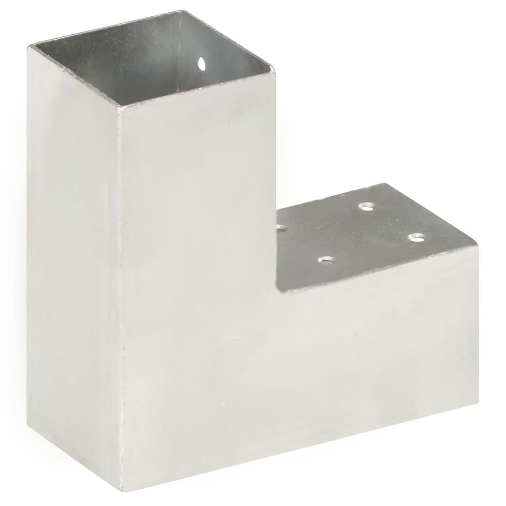 VidaXL Pfostenverbinder L-Form 71x71 mm verzinktes Metall