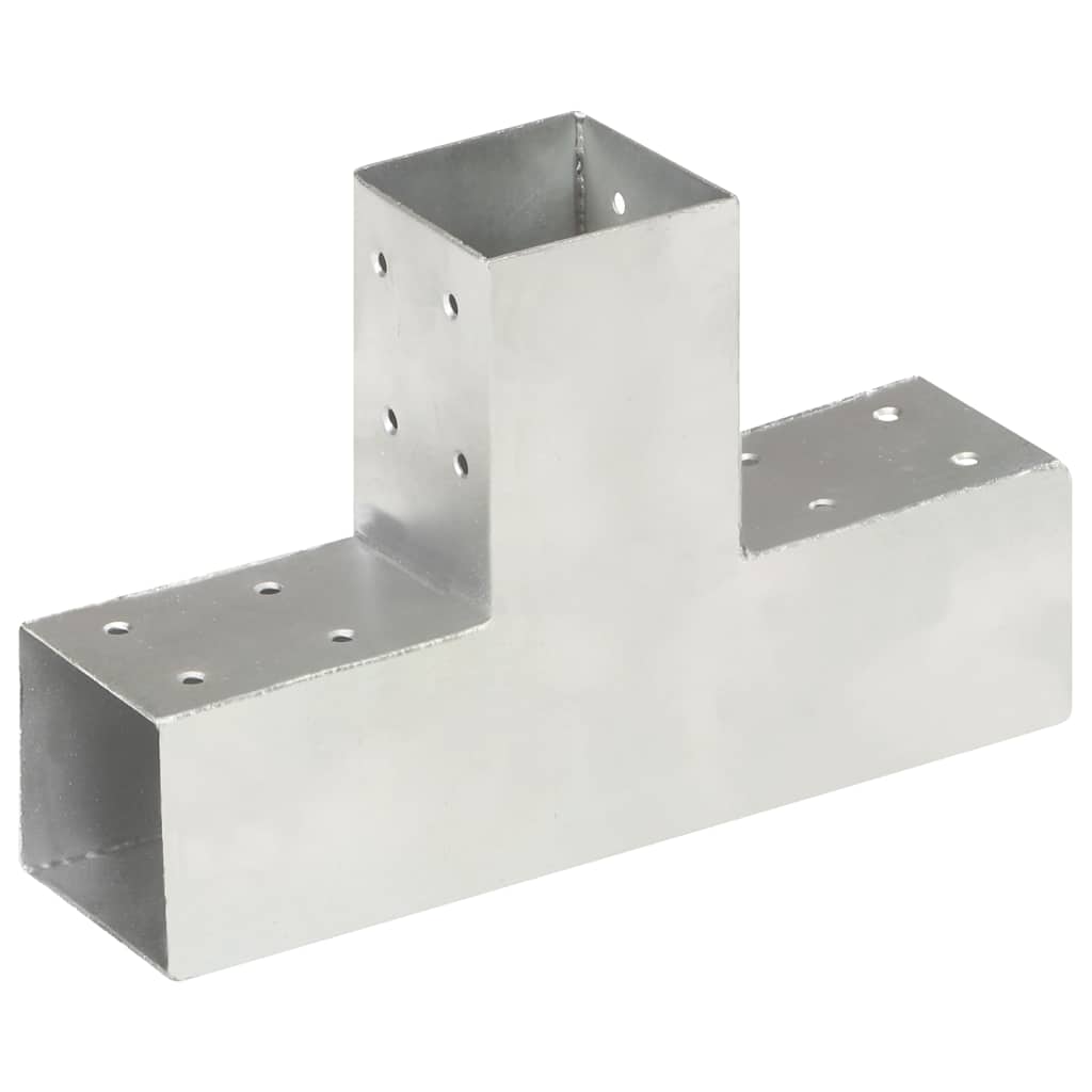 VidaXL Pfostenverbinder T-Form 71x71 mm verzinktes Metall