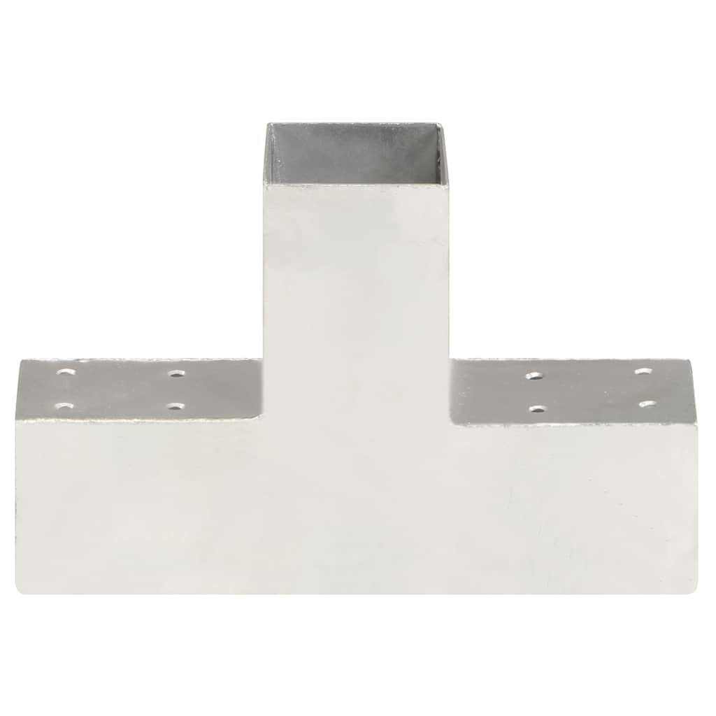 VidaXL Pfostenverbinder T-Form 71x71 mm verzinktes Metall