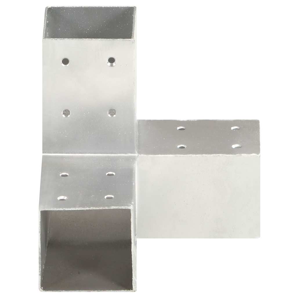 Vidaxl-Pfahlverbindungen 4 Stück Y-Form 81x81 mm verzinktes Metall