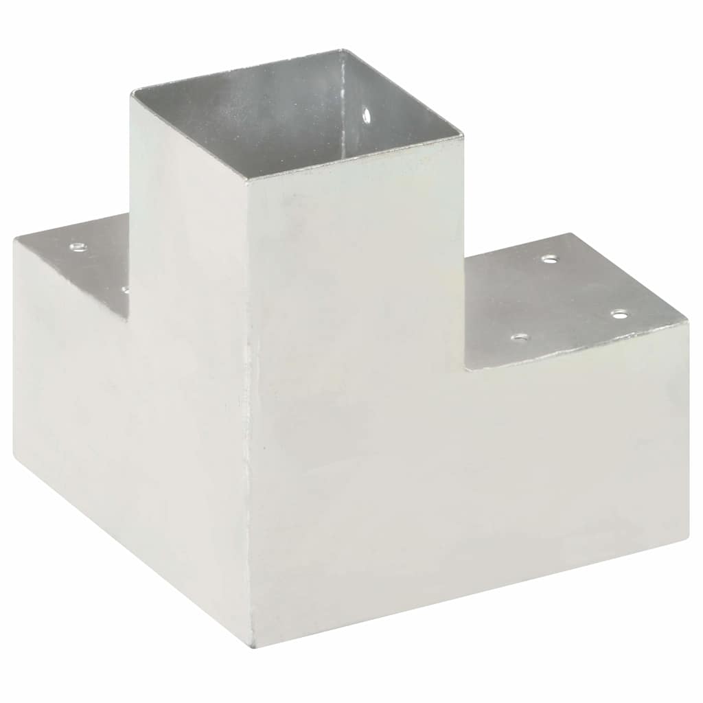 Vidaxl paalverbindingen 4 st y-vorm 91x91 mm gegalvaniseerd metaal