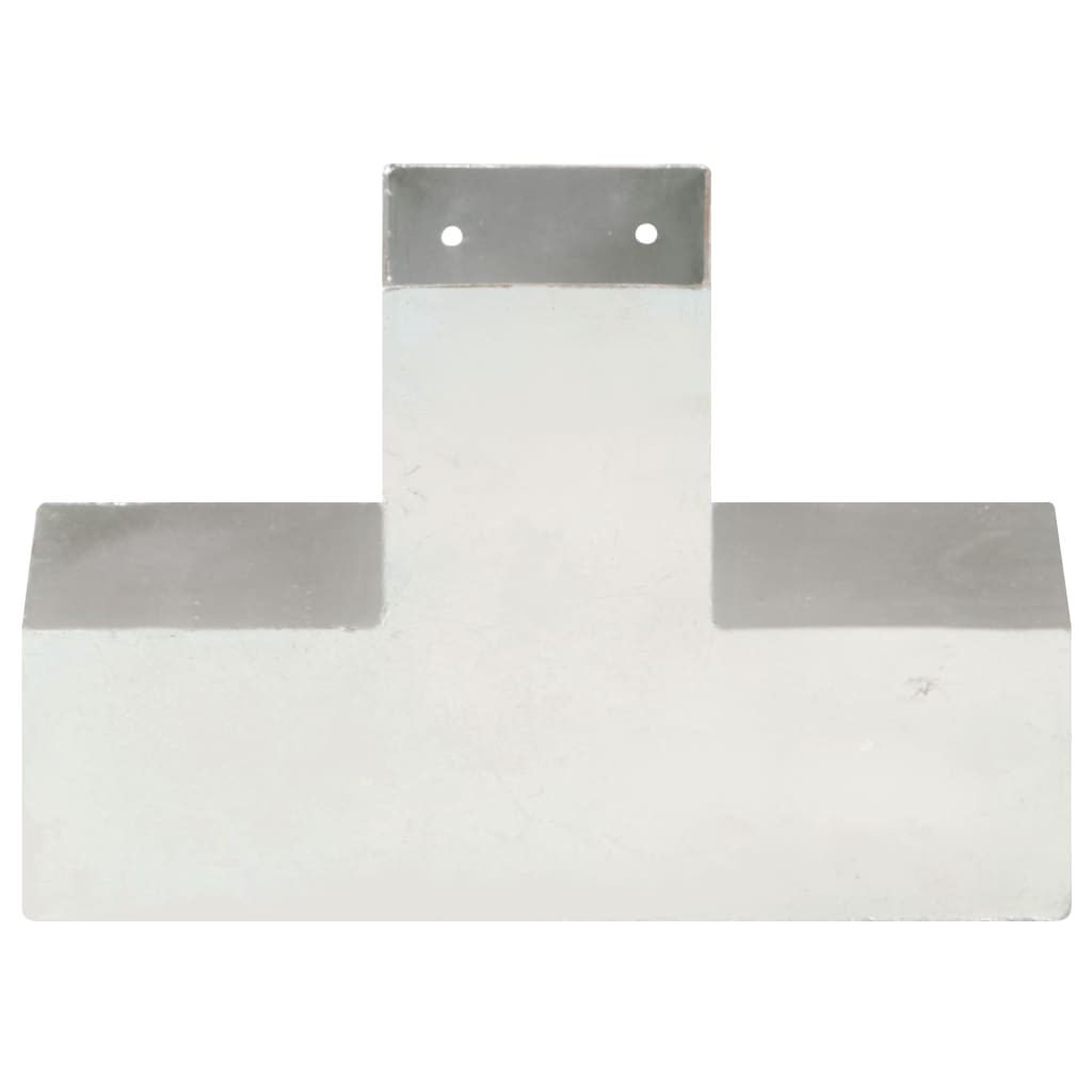 VidaXL Pfostenverbinder X-Form 91x91 mm verzinktes Metall