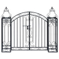Vidaxl poort decoratief 122x20,5x100 cm smeedijzer