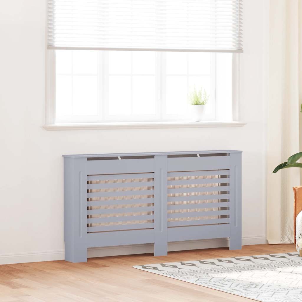 Vidaxl radiatorombouw 152x19x81,5 cm mdf antraciet