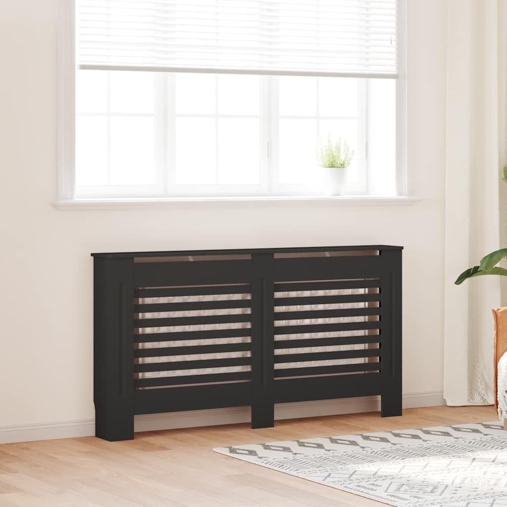 VIDAXL - Heizkörperkonstruktion 152x19x81,5 cm MDF Schwarz