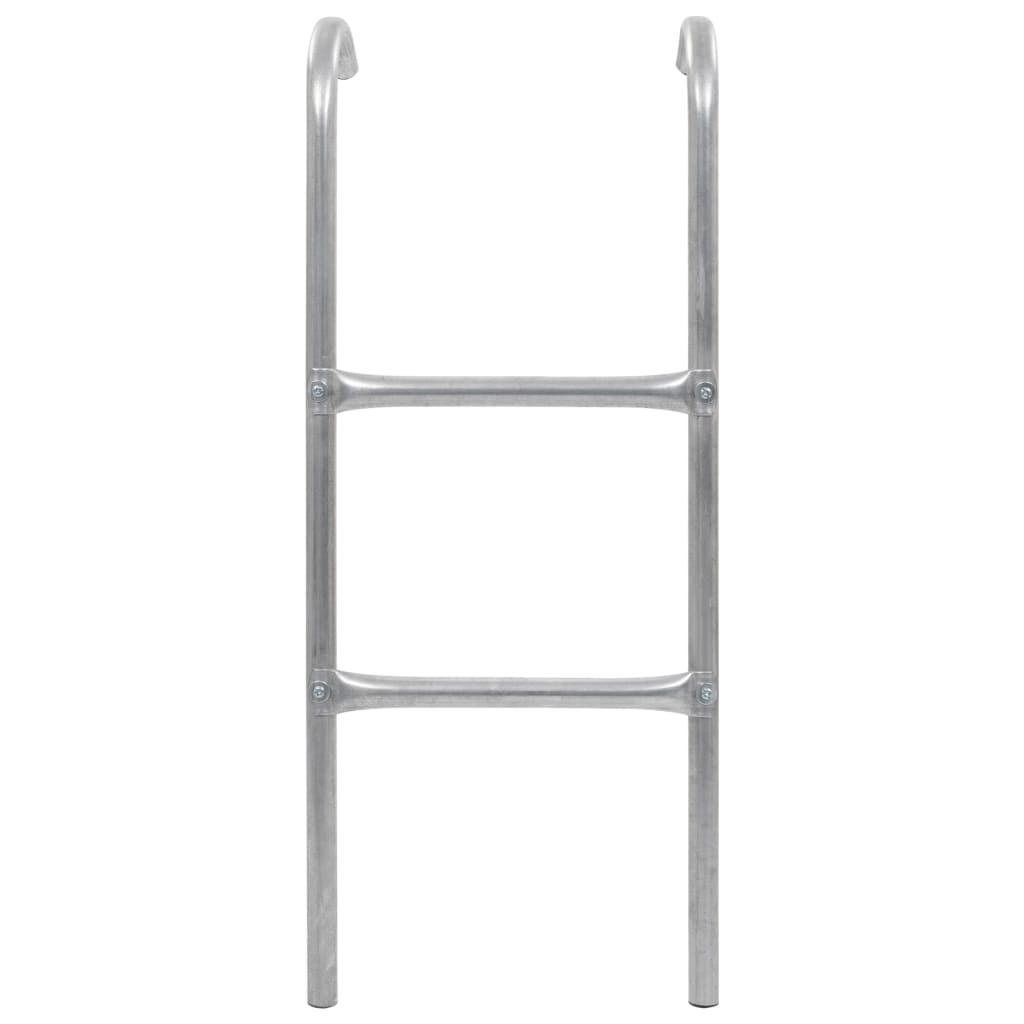 Vidaxl trampolineladder met 2 sporten 72 cm staal zilverkleurig (geschikt voor 65 cm hoogte)
