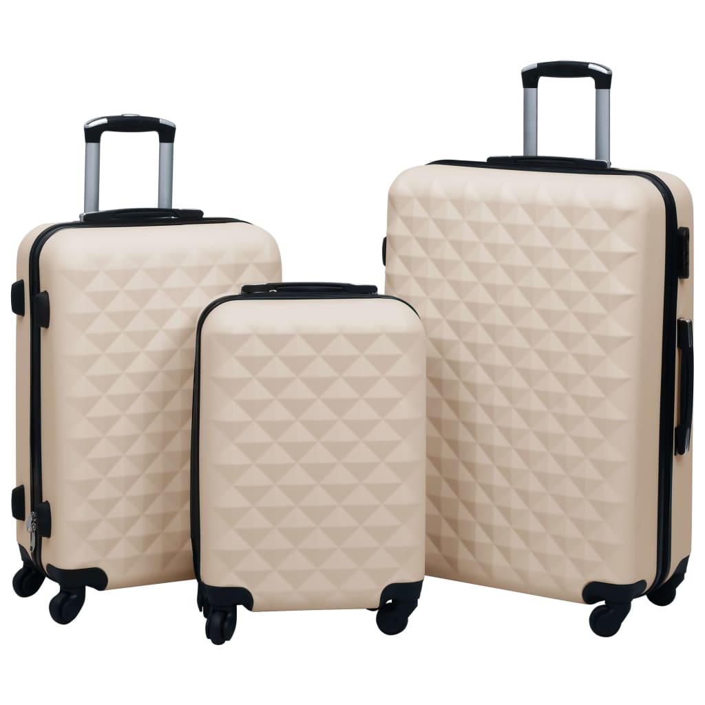 Vidaxl 3-teiliges Herz-Packset Goldfarbe