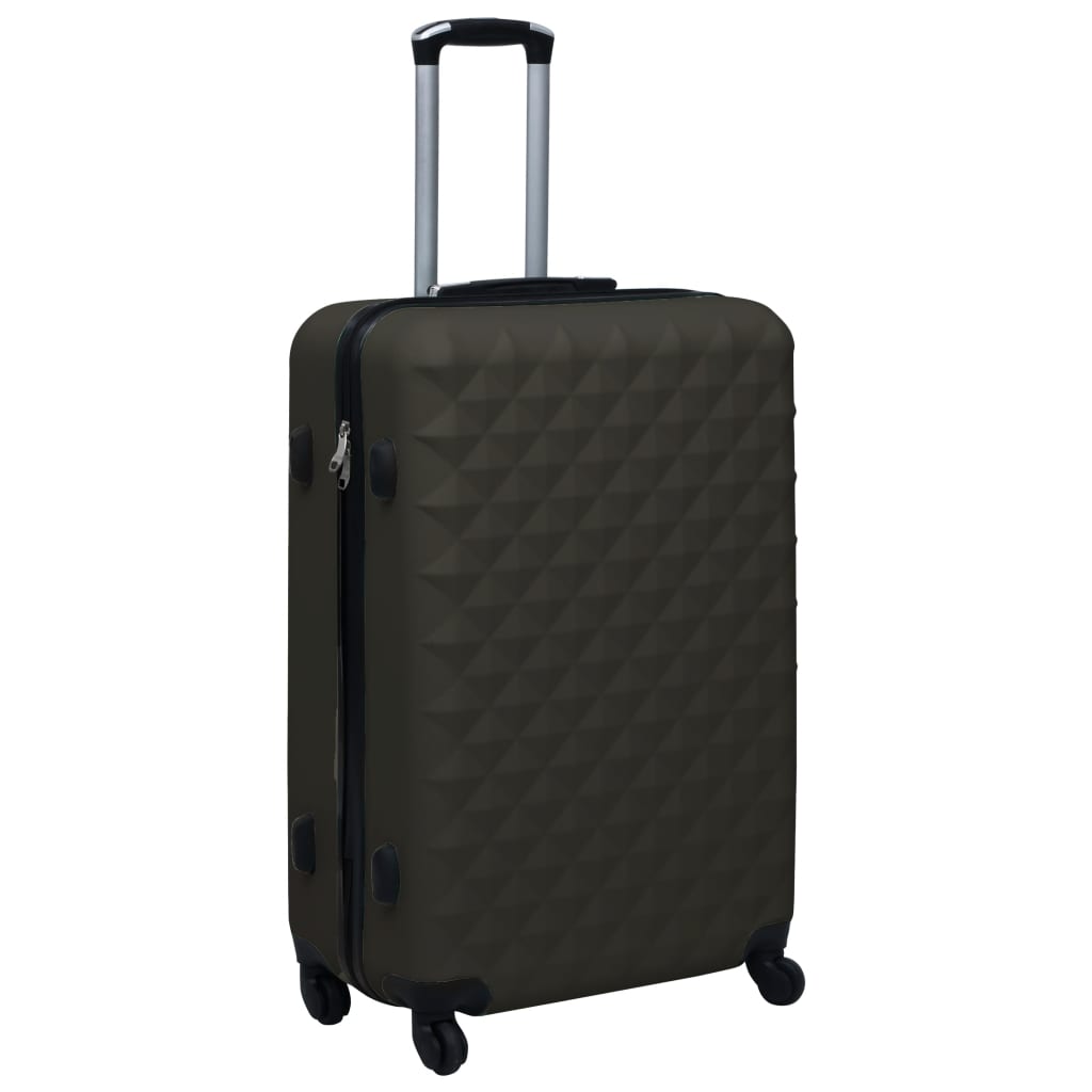 VIDAXL 3-teiliges Hartschalen-Set Anthrazit