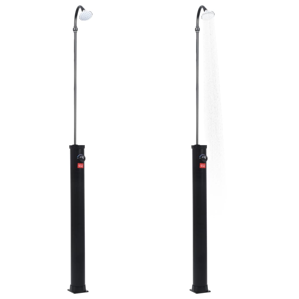 VidaXL Solar-Außendusche 8 l 215 cm schwarz