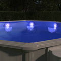 VidaXL Schwimmbeckenleuchte, schwimmend, LED, mit Fernbedienung, weiß