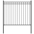 Vidaxl tuinhek staal 1,81x0,8 m zwart