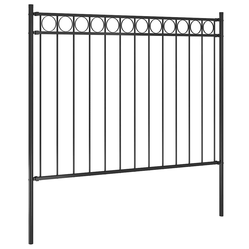 Vidaxl tuinhek staal 1,81x1,2 m zwart
