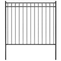 Vidaxl tuinhek staal 1,81x1,5 m zwart