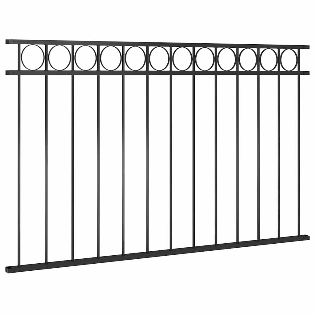 VidaXL Zauntisch 1,7x0,8 m Stahlschwarz