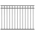 Vidaxl schuttingpaneel staal 1,7x1,2 m zwart